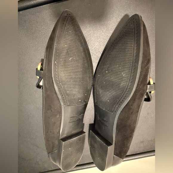 Kelly & Katie Black Loafers with Gold Accent Business Casual Classy Versatile - Picture 9 of 10